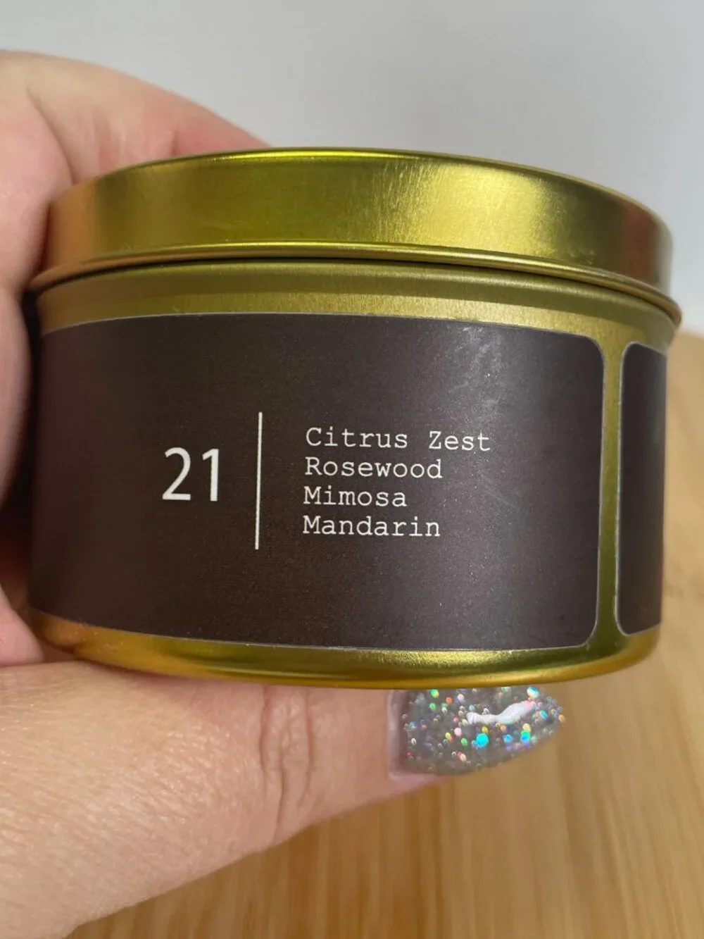 Tokyomilk Just for You Stationary Candle Tin 4 Oz 21 Citrus Rosewood Mimosa